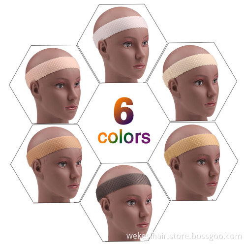 Top Quality Beige Black Non Slip Hair Hand Silicone Wig Band Silicone Wig Grip Headband For Fix Wigs